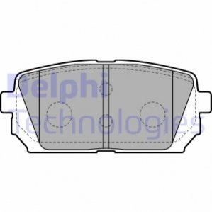Комплект тормозных колодок дисковый тормоз Delphi LP2051