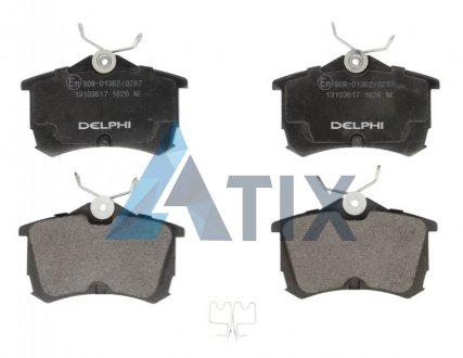 Комплект тормозных колодок дисковый тормоз Delphi LP1626