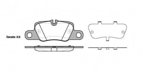 Колодки тормозные дисковые задние, комплект REMSA 1401.00 (фото 1)