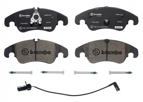 Комплект гальмівних колодок з 4 шт. дисків BREMBO P85098X (фото 1)