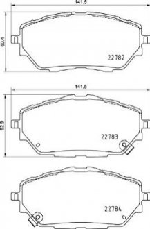 Гальмівні колодки дискові BREMBO P83171