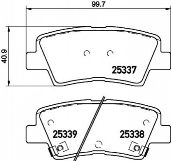 Тормозные колодки BREMBO P30101