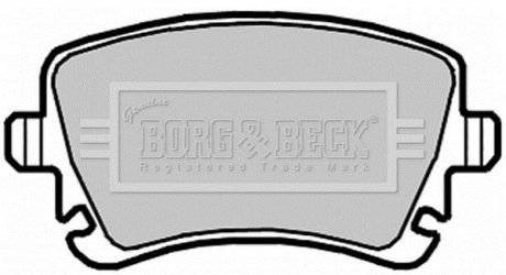 Гальмівні колодки, дискове гальмо (набір) BORG & BECK BBP2139