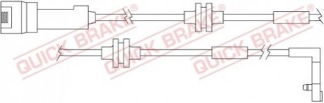 Датчик износа дисковых тормозных колодок QUICK BRAKE WS0157A (фото 1)