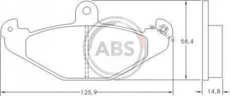 Колодки тормозные задние RENAULT SAFRANE A.B.S. 36788