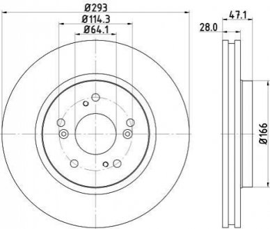 Тормозной диск HELLA 8DD355115941