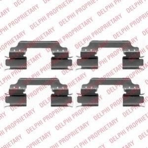 Гальмівні колодки (монтажний набір) Delphi LX0425