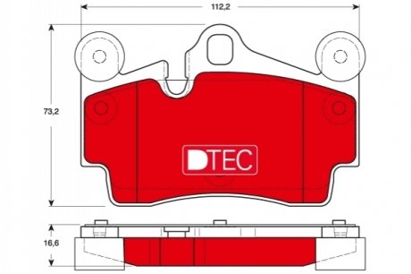 Колодки тормозные дисковые TRW GDB1653DTE