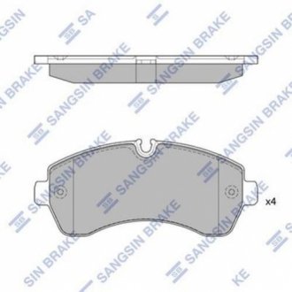 Тормозные колодки передние MB SPRINTER II/VW CRAFTER Brembo (2x52мм) Hi-Q (SANGSIN) SP1425