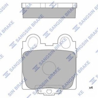 Колодки тормозные задние Hi-Q (SANGSIN) SP1554