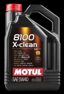 Масло двигателя 8100 X-clean 5W-40 5L MOTUL 102051