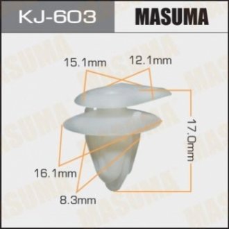Клипса (пластиковая крепежная деталь) MASUMA KJ603