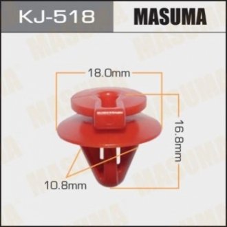 Клипса (пластиковая крепежная деталь) MASUMA KJ518 (фото 1)