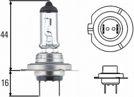 Лампа розжарювання, H7 24V 70W PX 26d HELLA 8GH007157241