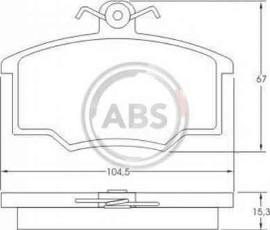 Колодки тормозные дисковые, комплект A.B.S. 36532 (фото 1)