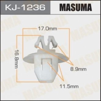 Клипса (кратно 10) MASUMA KJ-1236 (фото 1)
