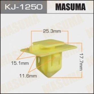 Клипса (кратно 10) MASUMA KJ1250 (фото 1)