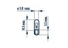 Лампа розжарювання W1,2W 12V 1,2W NARVA 170373000 (фото 2)