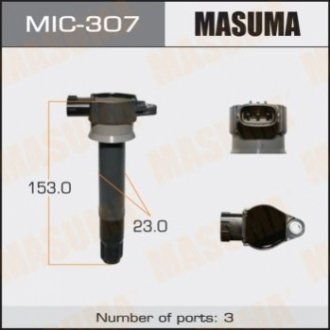 Котушка запалювання Mitsubishi Pajero 3.0 (07-) (MIC-307) MASUMA MIC307