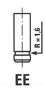 Клапан випускний FIAT 4781/RCR EX FRECCIA R4781RCR