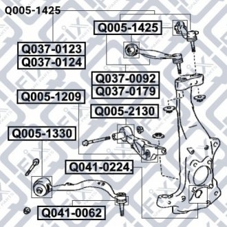 САЙЛЕНТБЛОК ПЕРЕДН ВЕРХН РЫЧАГА Q-fix Q0051425