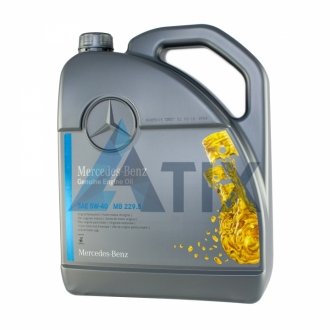 Масло моторное / Smart PKW-Synthetic MB 229.5 5W-40 (5 л) MERCEDES-BENZ A000989920213aife