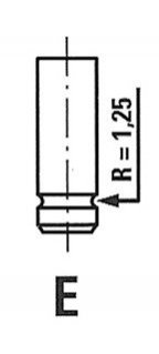 Клапан впускной 37,5x7x107,8 renault FRECCIA R4574S (фото 1)