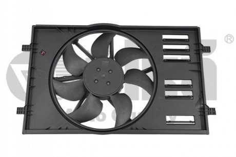 Вентилятор радиатора 400W c диффузором Skoda Superb (15-)/VW Golf (13-17), Passat (15-)/Audi A3 (13- Vika 99591784601 (фото 1)