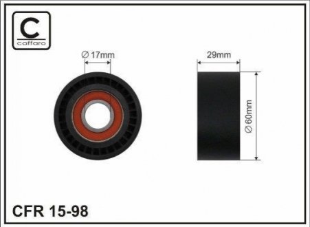 Ролик натяжной приводного ремня CAFFARO 15-98