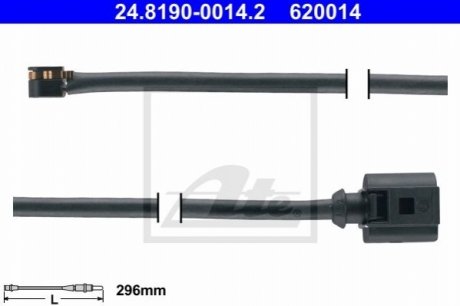 Сигналізатор, знос гальмівних колодок ATE 24819000142 (фото 1)