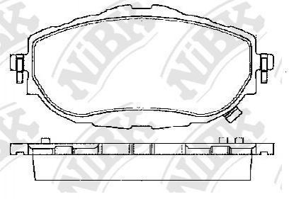 Колодки тормозные (без датчика) NiBK PN21001