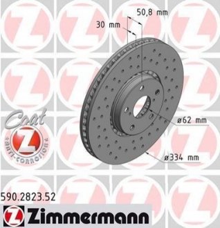 Тормозной диск ZIMMERMANN 590282352