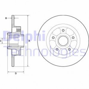 Тормозной диск Delphi BG9132RS (фото 1)