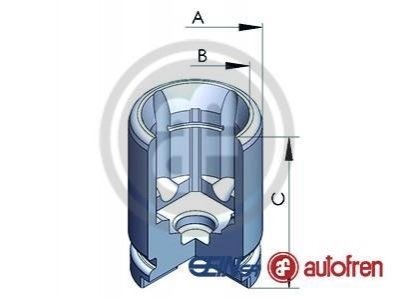 Поршень, корпус скобы тормоза AUTOFREN D0-2526 (фото 1)