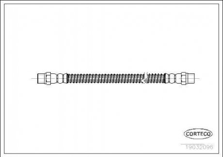 ШЛАНГ ТОРМОЗНОЙ VW CORTECO 19032096 (фото 1)