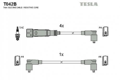 Комплект электропроводки TESLA T042B (фото 1)