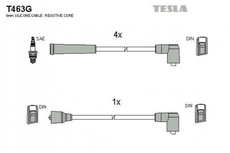 Комплект электропроводки TESLA T463G