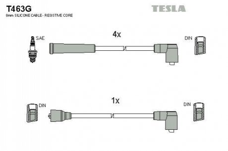 Комплект электропроводки TESLA T463G (фото 1)