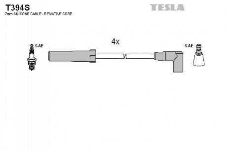 Комплект электропроводки TESLA T394S