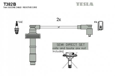 Комплект электропроводки TESLA T382B (фото 1)