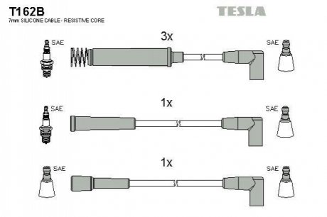 Провода высоковольтные TESLA T162B (фото 1)
