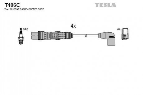 Комплект электропроводки TESLA T406C