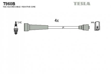 Комплект электропроводки TESLA T960B (фото 1)