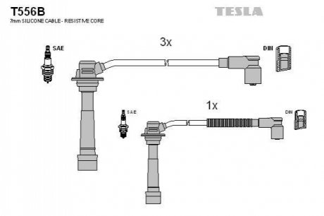Комплект электропроводки TESLA T556B (фото 1)