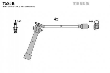 Комплект электропроводки TESLA T585B