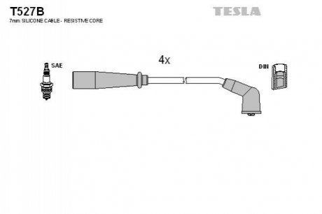 Комплект электропроводки TESLA T527B