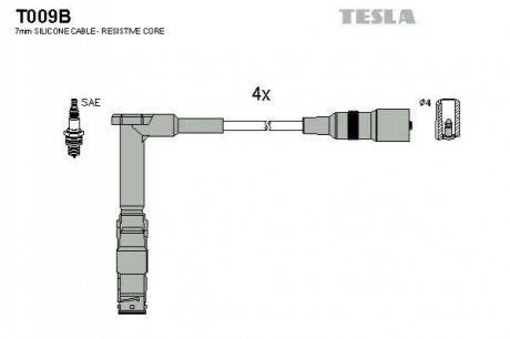 Комплект электропроводки TESLA T009B