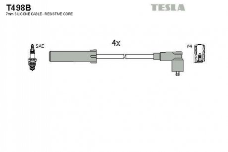 Комплект электропроводки TESLA T498B