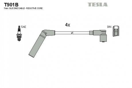 Комплект электропроводки TESLA T901B (фото 1)