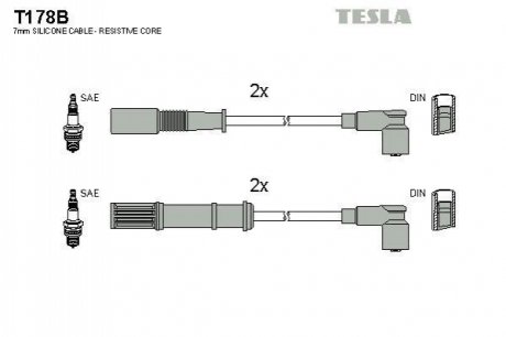 Комплект электропроводки TESLA T178B (фото 1)